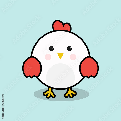 Download "Cute chicken Vector Illustration for Chinese New Year ...