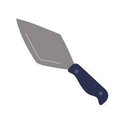 Cake steel spatula knife. Kitchen utensil. Abstract design. Vector illustration