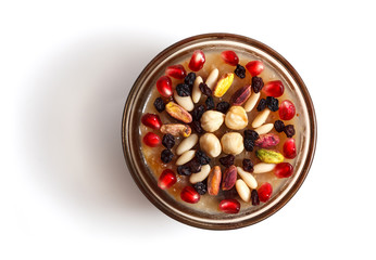 Traditional Turkish dessert ashure - Noah's Pudding