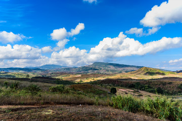 Mountain landscape with cloud sky