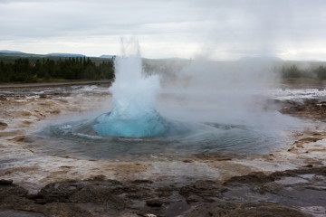 Eruption of geyser Stokkur