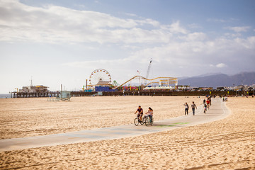 Santa Monica Beach During The Day