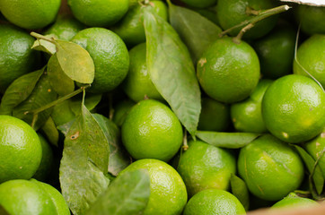 Fresh ripe limes