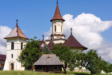 Fototapeta na wymiar Orthodox monastery at gura humorului, suceava, romania