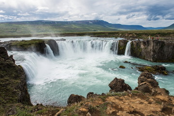 Fototapeta na wymiar Waterfall Godafoss on Iceland