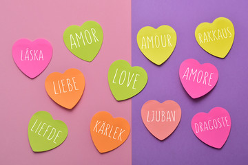 word love in different languages