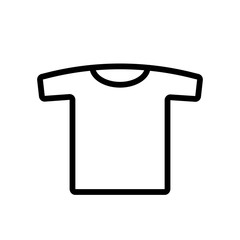 Vector White Blank Tshirt Icon Symbol