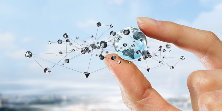 Social connection and networking . Mixed media