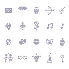 Valentine's day icons collection