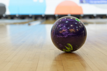 Ball at bowling alley