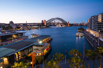 Sydney Harbour At Dusk