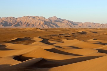 Plakat Wüste bei Yazd Iran