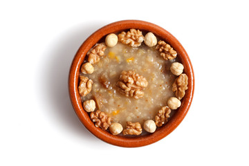 Traditional Turkish dessert ashure - Noah's Pudding