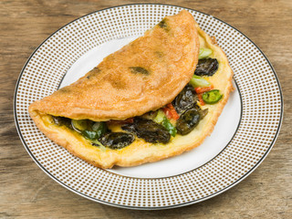 Traditional Thai Style Oyster Omelette