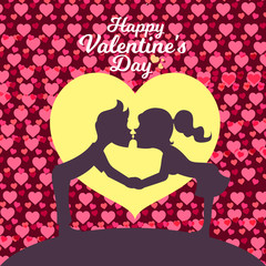 Valentines day - Romantic relationship lover illustration
