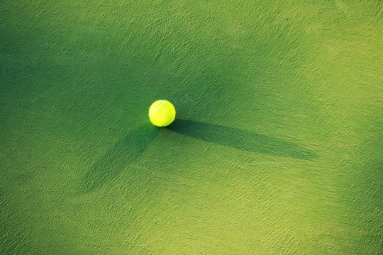 Tennis Ball on Court