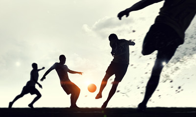 It is game time . Mixed media