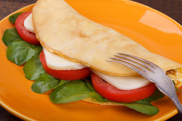 Crepioca - pancake of cassava (tapioca)