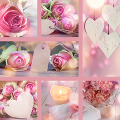 Collage for Valentines Day and Mothers Day