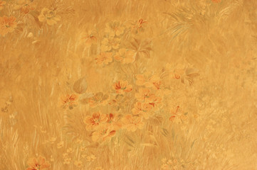 Victorian wallpaper in delicate floral design