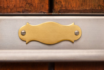 antique style metal plate