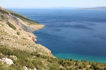 Fototapeta na wymiar Dalmatia coast in Croatia