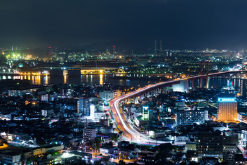 Fototapeta na wymiar Fukuoka skyline