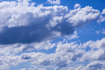 Fototapeta na wymiar Cumulus clouds with blue sky