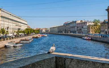 Fontanka river. St.-Petersburg, Russia