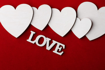 Valentine's Day background with heart. A heart. Love. Romantic background with place for writing. I...