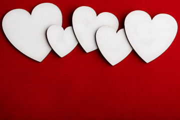 Valentine's Day background with heart. A heart. Love. Romantic background with place for writing. I...