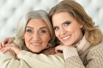 mother and her adult daughter