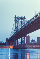Manhattan bridge and East river