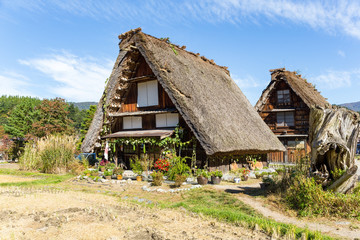 Fototapeta na wymiar Japanese Shirakawago village