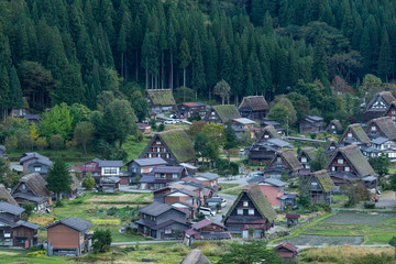 Fototapeta na wymiar Japanese village Shirakawago