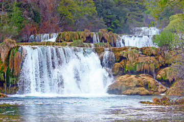 Fototapeta premium Waterfall on Krka river