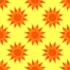 Sunny Orange Seamless Pattern