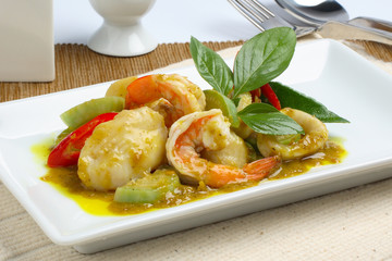 Green Curry With Seafood