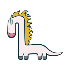 Unicorn dinosaur pretty funny imagination character