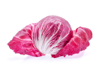 Obraz premium Radicchio, red salad isolated on white background