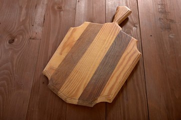 a wooden board as background