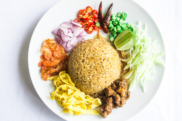 Authentic thai food taken outdoor in natural lights