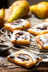 Pear Chocolate Cream Cheese Danishes.