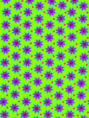 Daisy and Dots in Lime Green