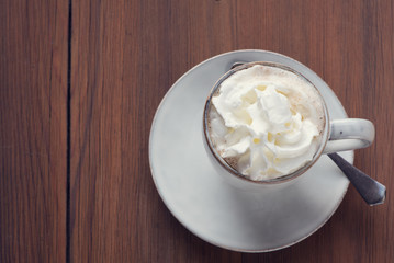 Trinkschokolade mit Sahne