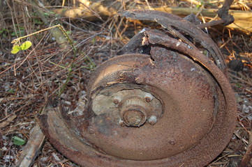 Rusting wheel 