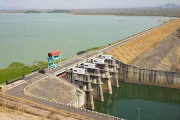 Obraz premium Water dam in Tay Nguyen, central highlands of vietnam