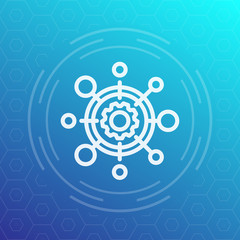 production linear icon, symbol