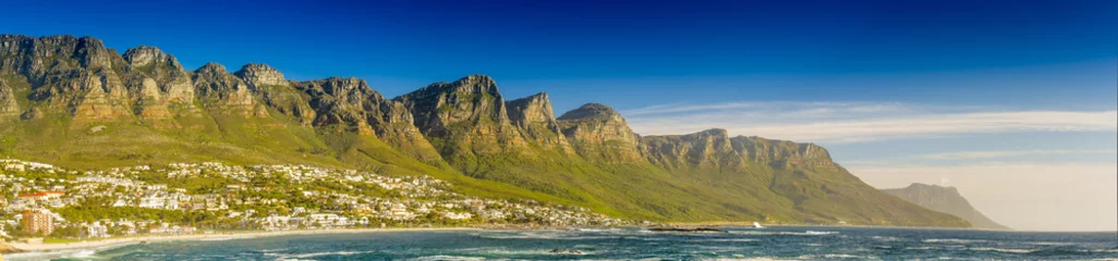 Fotobehang Zuid-Afrika Panorama van de twaalf apostelen in Zuid-Afrika