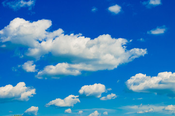 Fototapeta premium Cumulus clouds with blue sky